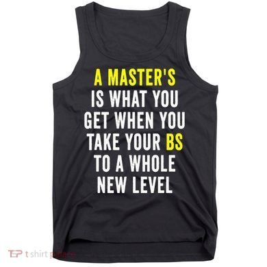 Masters Degree Graduation Tank Top