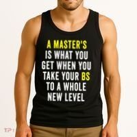 Masters Degree Graduation Tank Top thumb 3