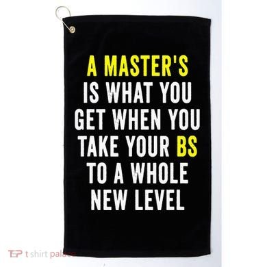 Masters Degree Graduation Golf Towel