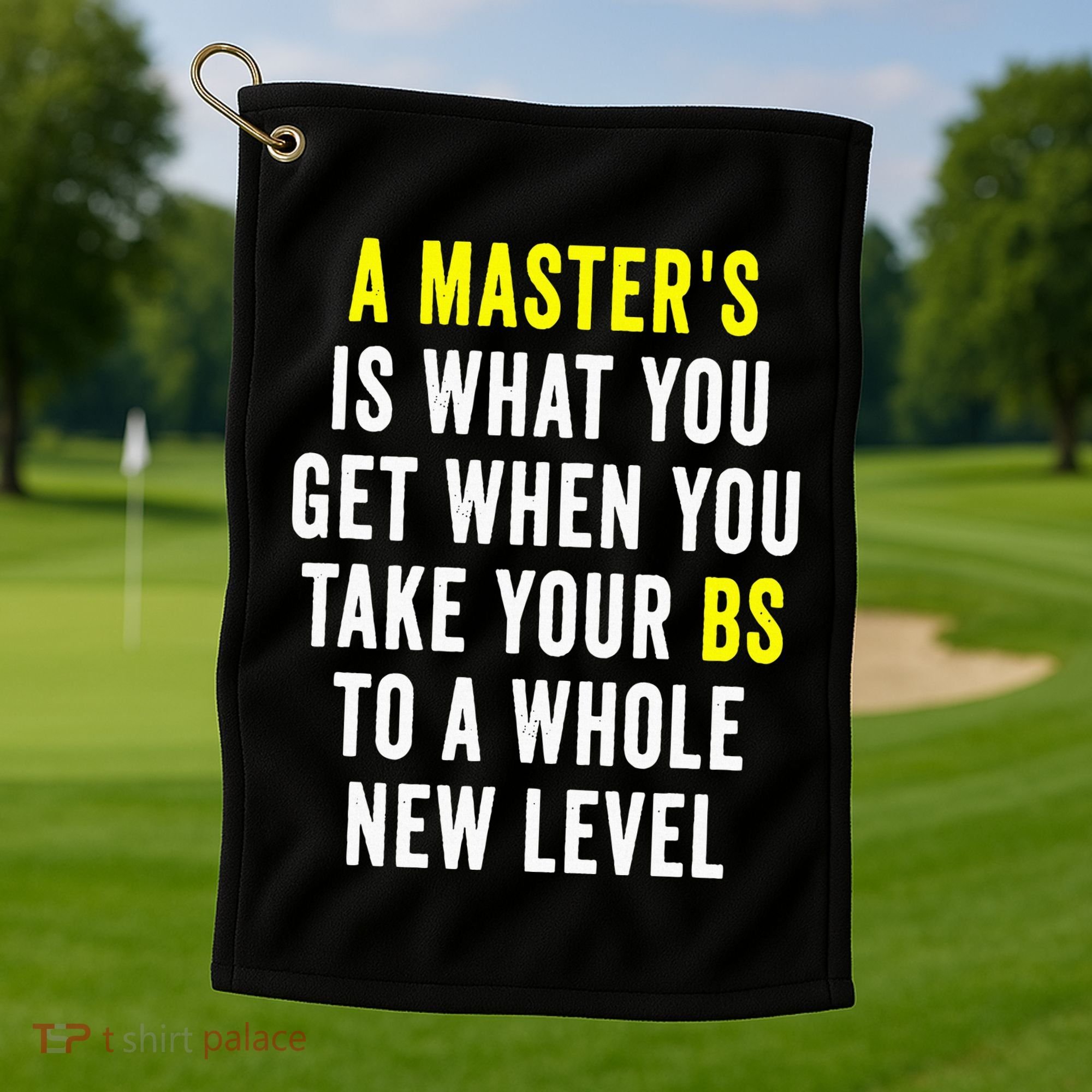 Masters Degree Graduation Golf Towel