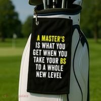 Masters Degree Graduation Golf Towel thumb 2