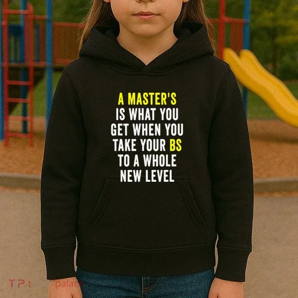 Masters Degree Graduation Kids Hoodie