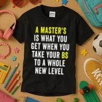 Masters Degree Graduation Kids T-Shirt thumb 3