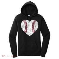  Mother's Day Gift Distressed Heart Baseball Heart Mom Mama V-Neck Women's Hoodie thumb 0