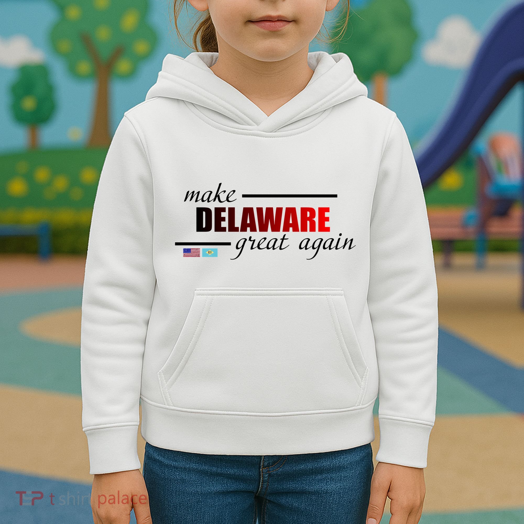 Make Delaware Great Again Kids Hoodie