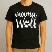 Mother's Day Gift. Mama Wolf Wolves Wild Lover Mom Mother Women Gift T-Shirt thumb 3