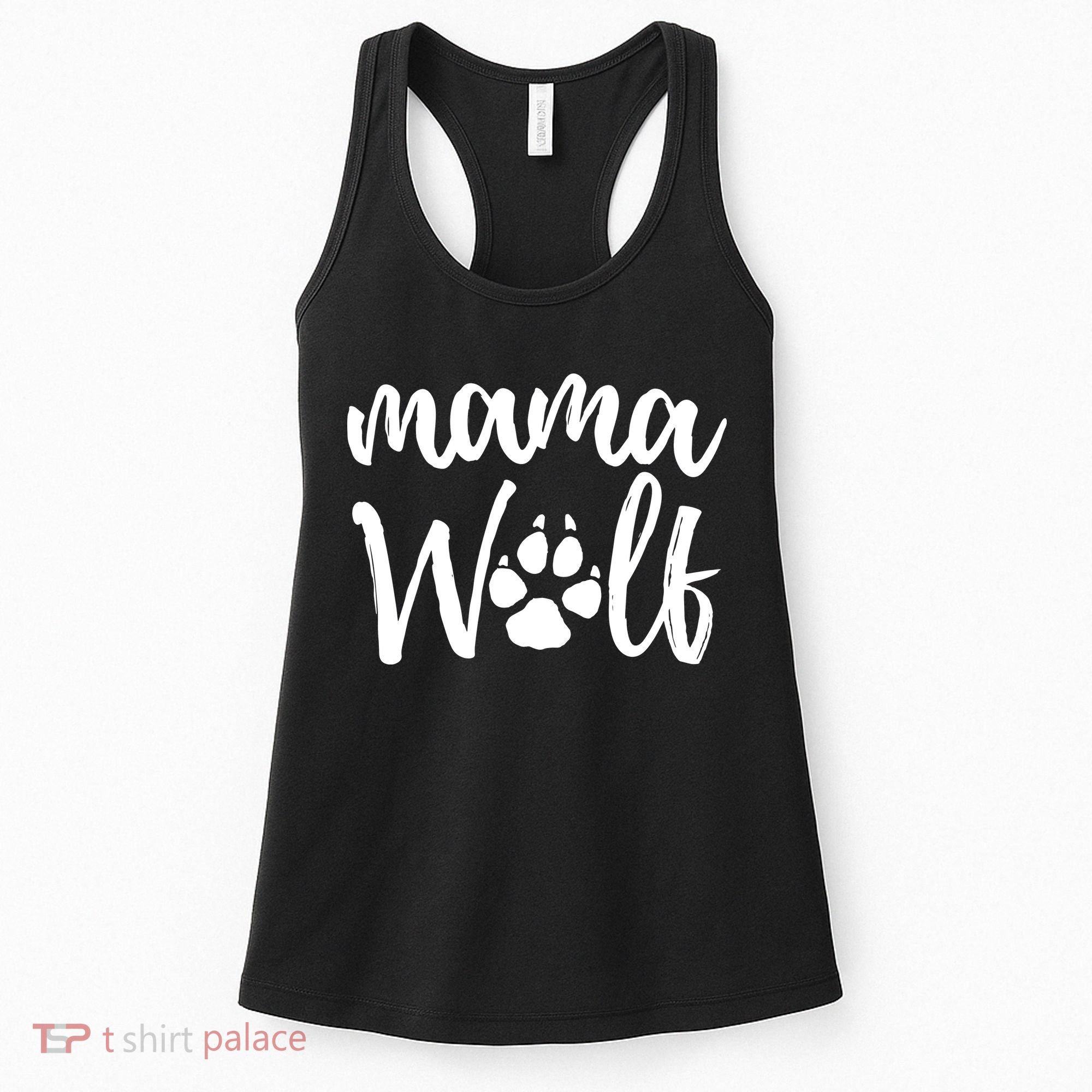 Mother's Day Gift. Mama Wolf Wolves Wild Lover Mom Mother Women Gift Women's Tank Top