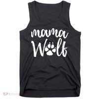 Mother's Day Gift. Mama Wolf Wolves Wild Lover Mom Mother Women Gift Tank Top thumb 0