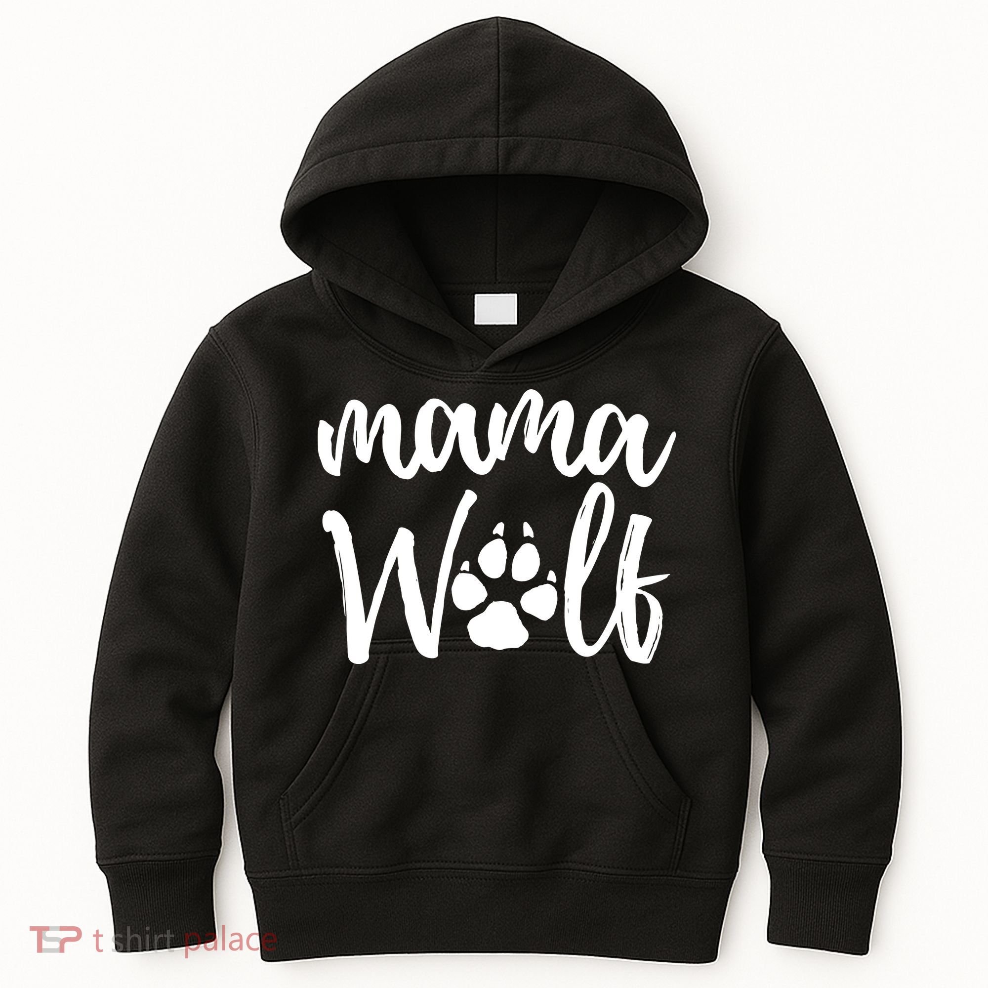 Mother's Day Gift. Mama Wolf Wolves Wild Lover Mom Mother Women Gift Kids Hoodie