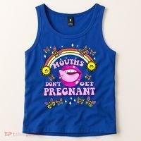 Mouths DonT Get Pregnant Embarrassing Adult Humor Tank Top thumb 2