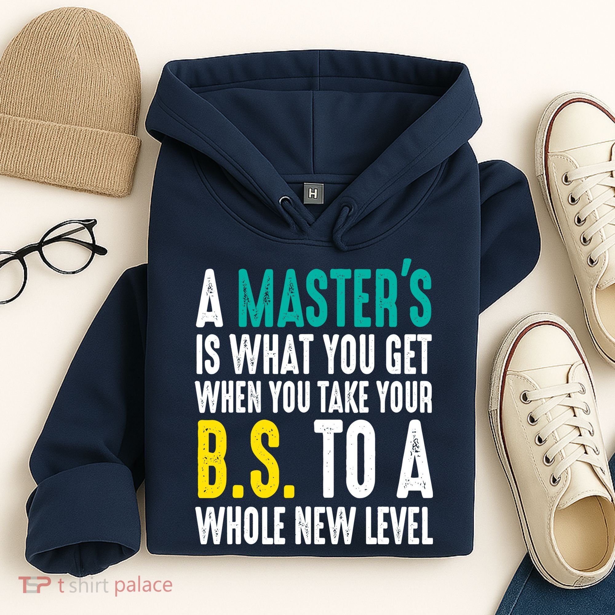 Masters Degree Graduation Funny Humor Quotes Lover Students Hoodie