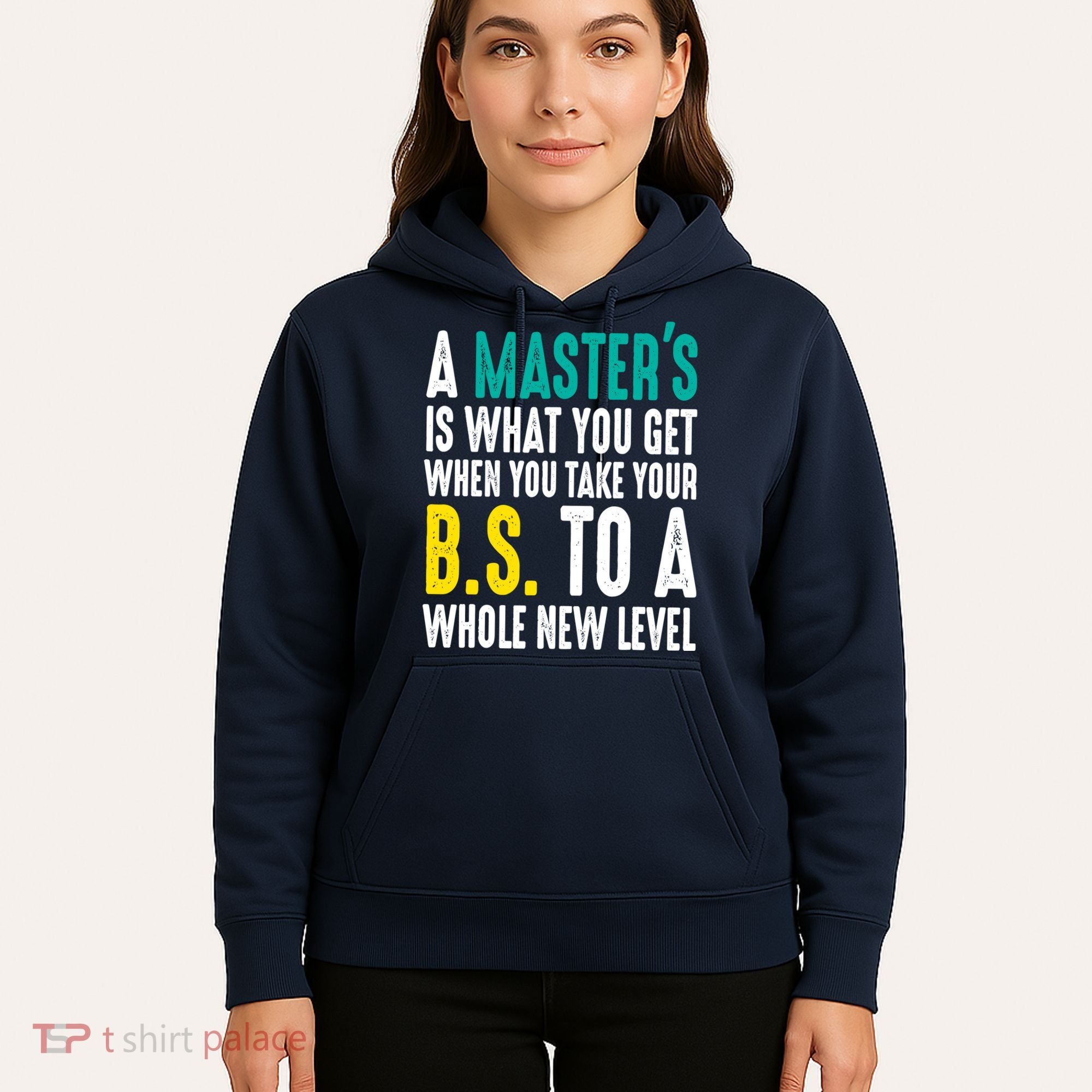 Masters Degree Graduation Funny Humor Quotes Lover Students Hoodie