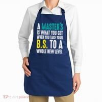 Masters Degree Graduation Funny Humor Quotes Lover Students Apron thumb 2