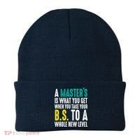 Masters Degree Graduation Funny Humor Quotes Lover Students Beanie thumb 0