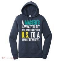 Masters Degree Graduation Funny Humor Quotes Lover Students Women's Hoodie thumb 0