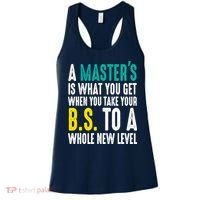 Masters Degree Graduation Funny Humor Quotes Lover Students Women's Tank Top thumb 0