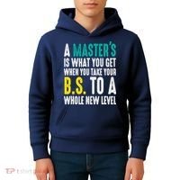 Masters Degree Graduation Funny Humor Quotes Lover Students Kids Hoodie thumb 4