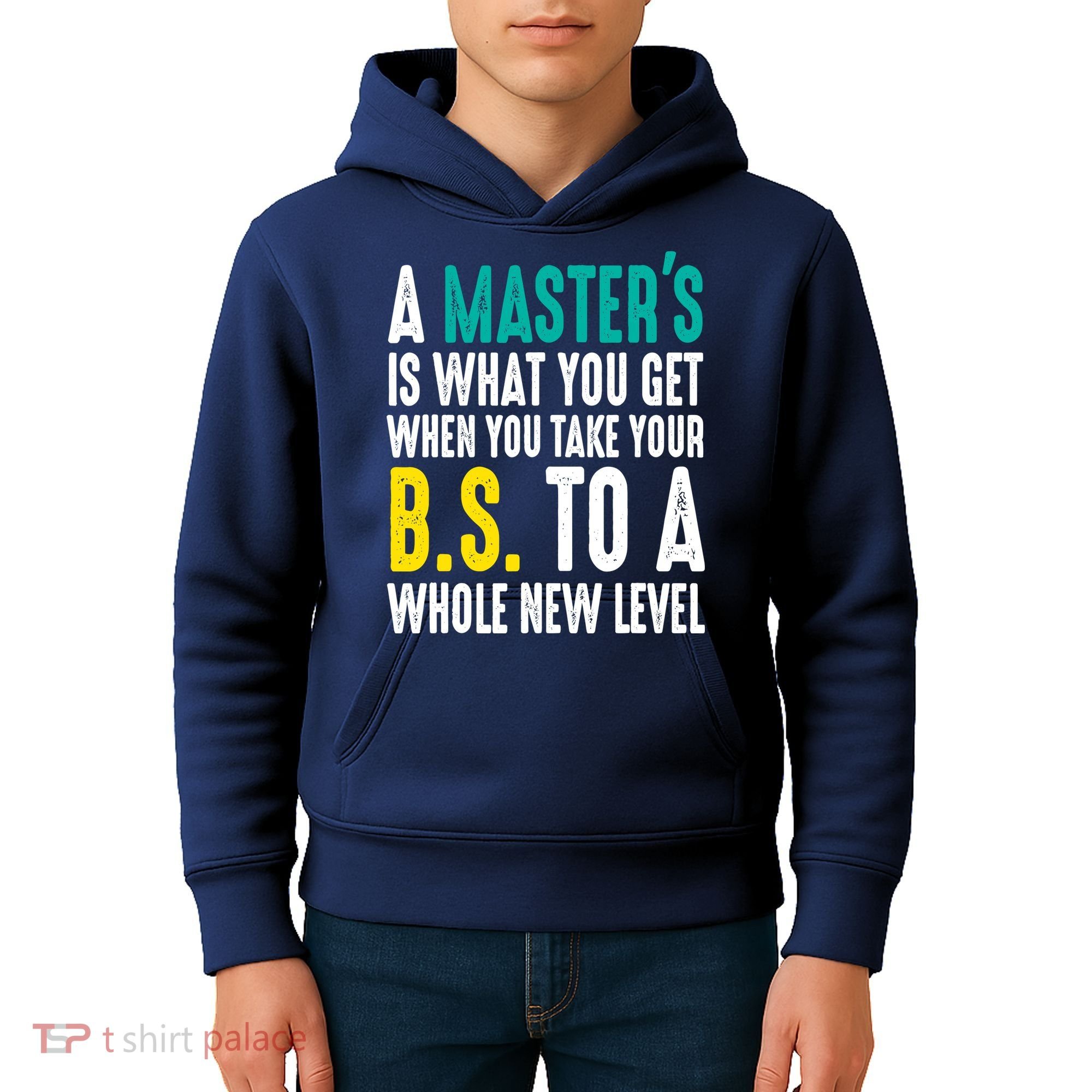 Masters Degree Graduation Funny Humor Quotes Lover Students Kids Hoodie