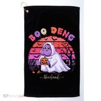 Moo Deng Hippo Baby Pygmy Hippopotamus Fun Halloween Costume Golf Towel thumb 0