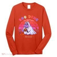 Moo Deng Hippo Baby Pygmy Hippopotamus Fun Halloween Costume Long Sleeve Shirt thumb 0