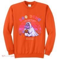 Moo Deng Hippo Baby Pygmy Hippopotamus Fun Halloween Costume Sweatshirt thumb 0