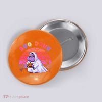Moo Deng Hippo Baby Pygmy Hippopotamus Fun Halloween Costume Button thumb 0