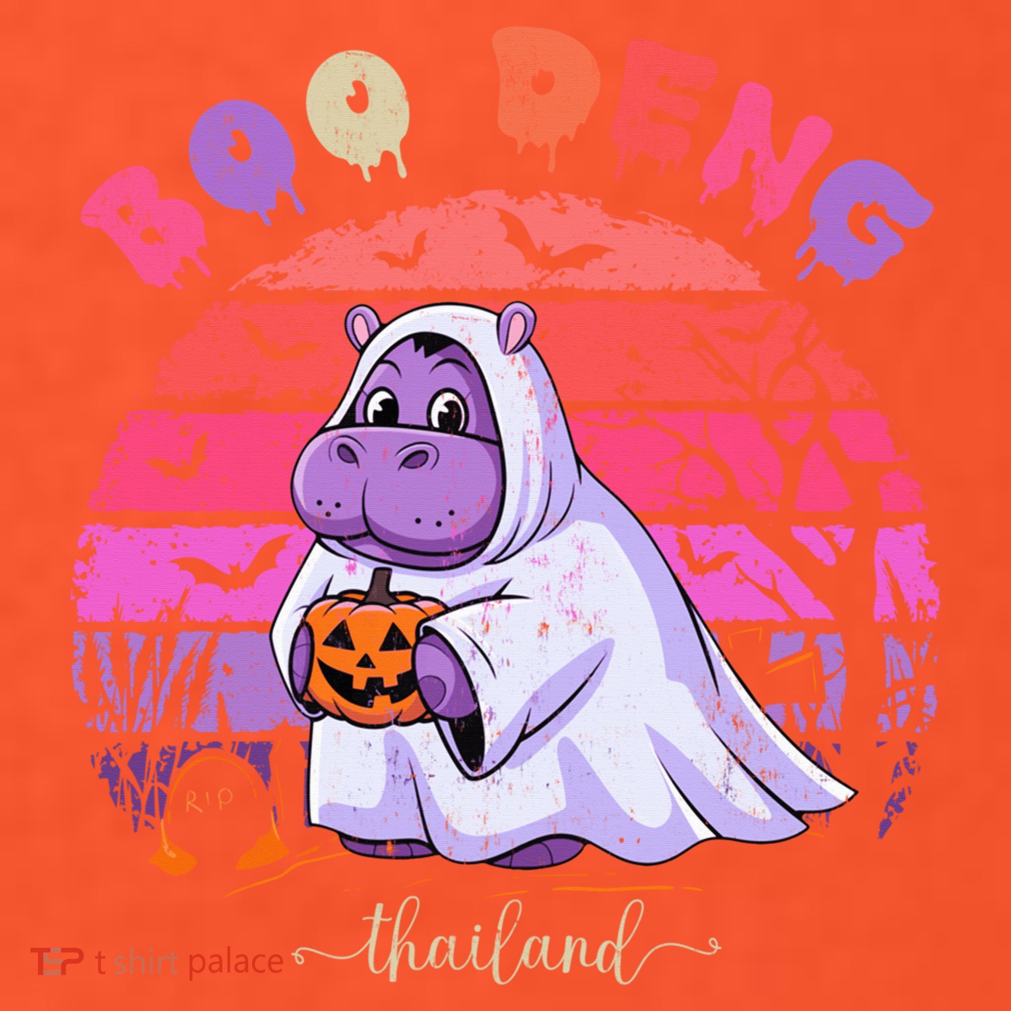 Moo Deng Hippo Baby Pygmy Hippopotamus Fun Halloween Costume Mousepad