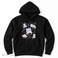 Moo Deng Hippo Pig Flower Cute Baby Pygmy Moodeng Souvenir Hoodie thumb 0