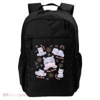 Moo Deng Hippo Pig Flower Cute Baby Pygmy Moodeng Souvenir Backpack thumb 0