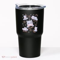 Moo Deng Hippo Pig Flower Cute Baby Pygmy Moodeng Souvenir Tumbler thumb 0