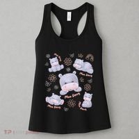 Moo Deng Hippo Pig Flower Cute Baby Pygmy Moodeng Souvenir Women's Tank Top thumb 3