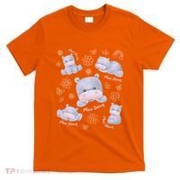 Moo Deng Hippo Pig Flower Cute Baby Pygmy Moodeng Souvenir T-Shirt thumb 0