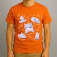 Moo Deng Hippo Pig Flower Cute Baby Pygmy Moodeng Souvenir T-Shirt thumb 3