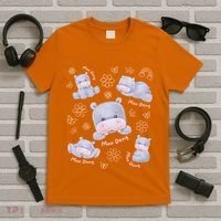 Moo Deng Hippo Pig Flower Cute Baby Pygmy Moodeng Souvenir T-Shirt thumb 5