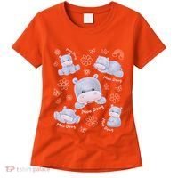 Moo Deng Hippo Pig Flower Cute Baby Pygmy Moodeng Souvenir Women's T-Shirt thumb 0