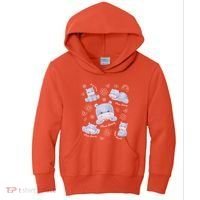 Moo Deng Hippo Pig Flower Cute Baby Pygmy Moodeng Souvenir Kids Hoodie thumb 0