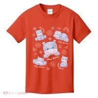 Moo Deng Hippo Pig Flower Cute Baby Pygmy Moodeng Souvenir Kids T-Shirt thumb 0