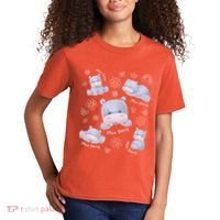 Moo Deng Hippo Pig Flower Cute Baby Pygmy Moodeng Souvenir Kids T-Shirt thumb 2