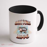 Moo Deng Heavy Hardcore Music Coffee Mug thumb 1