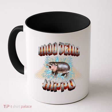 Moo Deng Heavy Hardcore Music Coffee Mug