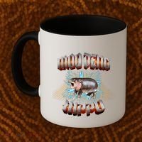Moo Deng Heavy Hardcore Music Coffee Mug thumb 2