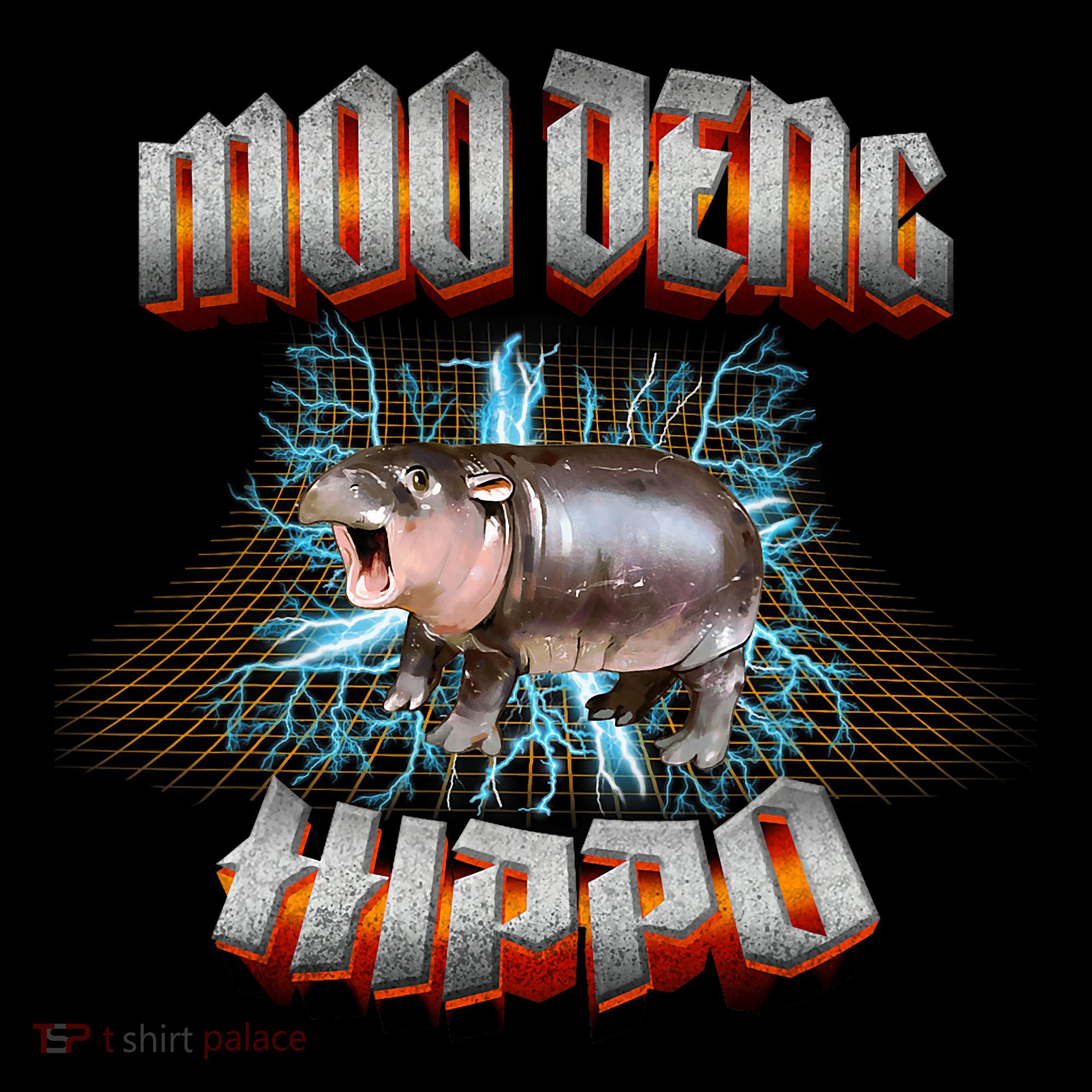 Moo Deng Heavy Hardcore Music Pajama Set