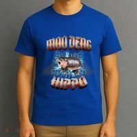 Moo Deng Heavy Hardcore Music T-Shirt thumb 3