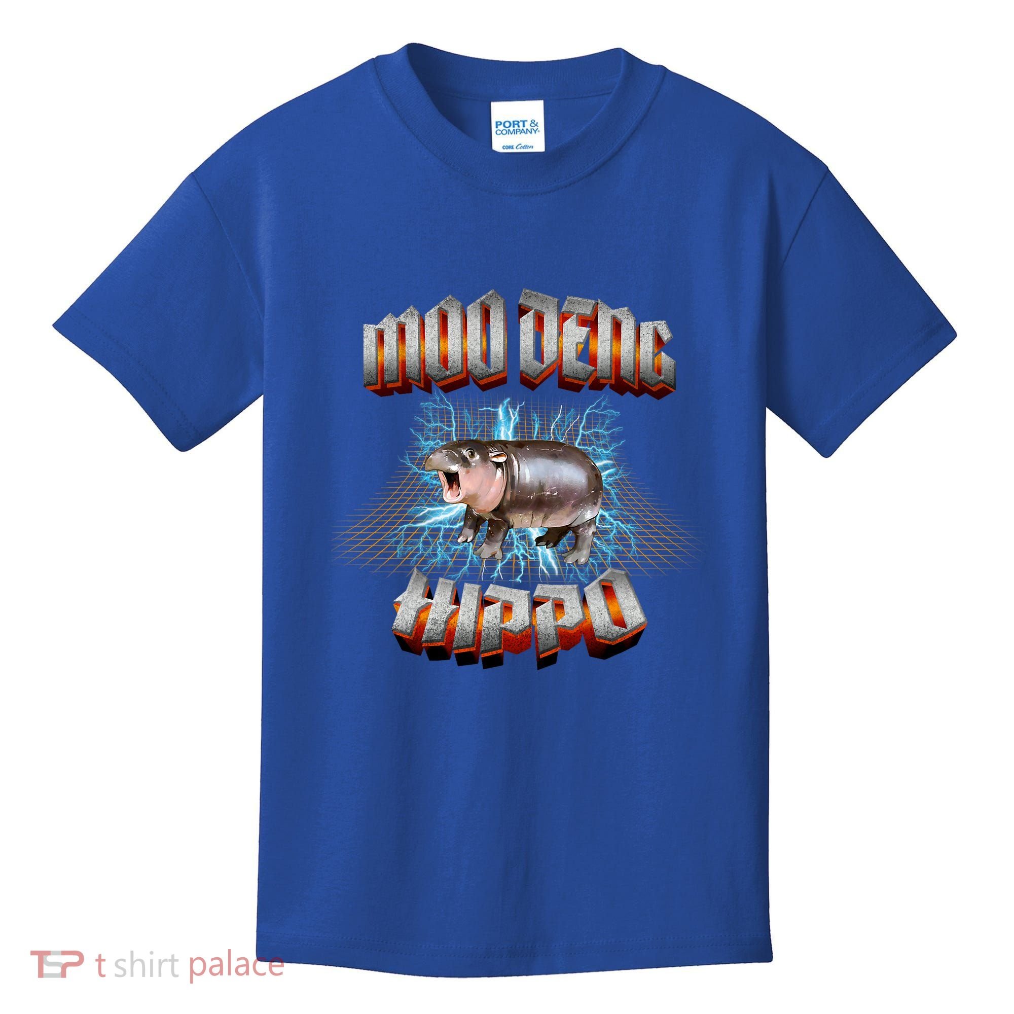 Moo Deng Heavy Hardcore Music Kids T-Shirt