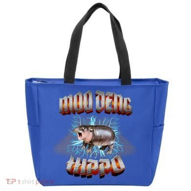 Moo Deng Heavy Hardcore Music Tote Bag