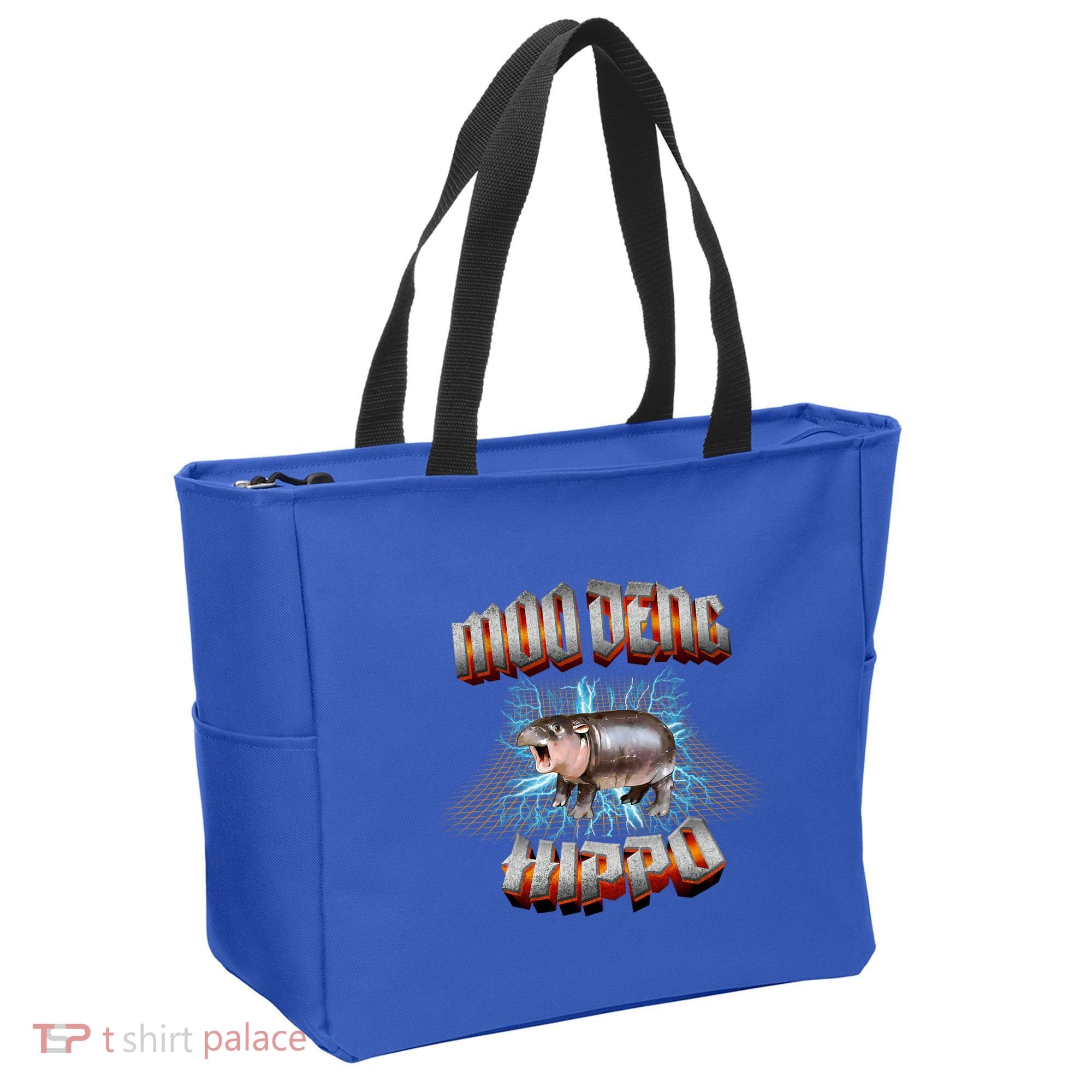 Moo Deng Heavy Hardcore Music Tote Bag