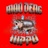 Moo Deng Heavy Hardcore Music Santa Hat thumb 1