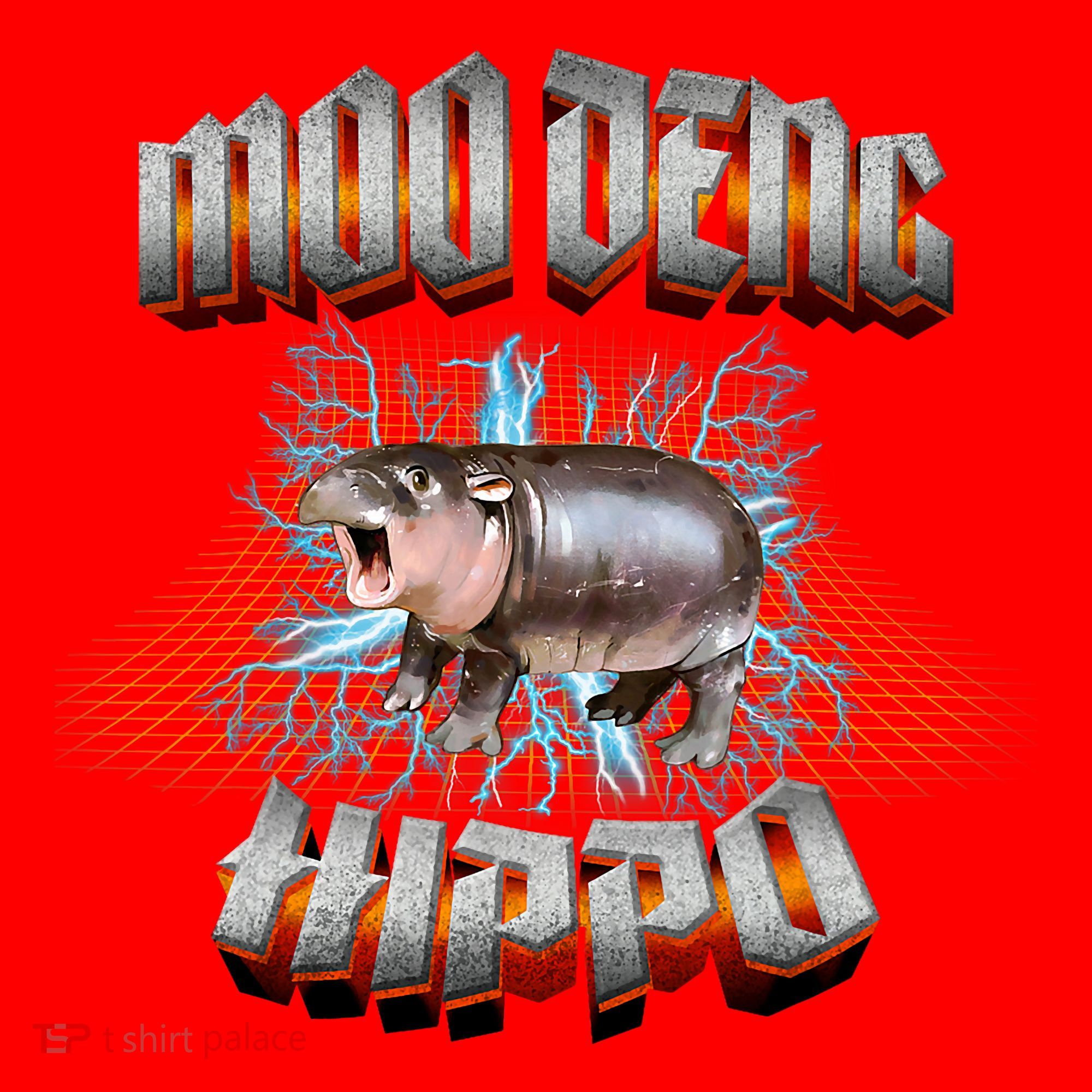 Moo Deng Heavy Hardcore Music Santa Hat