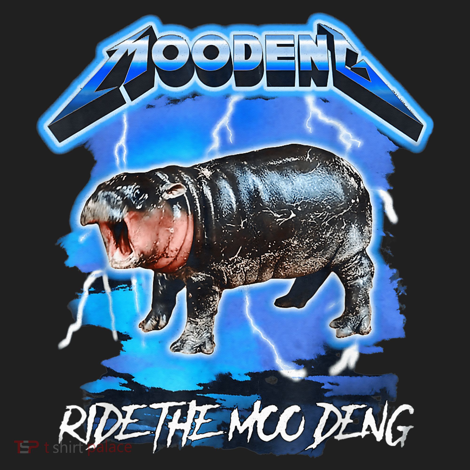 Moo Deng Hippo Ride The Moo Deng Music Rock Style Tumbler