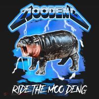 Moo Deng Hippo Ride The Moo Deng Music Rock Style Ornament thumb 1
